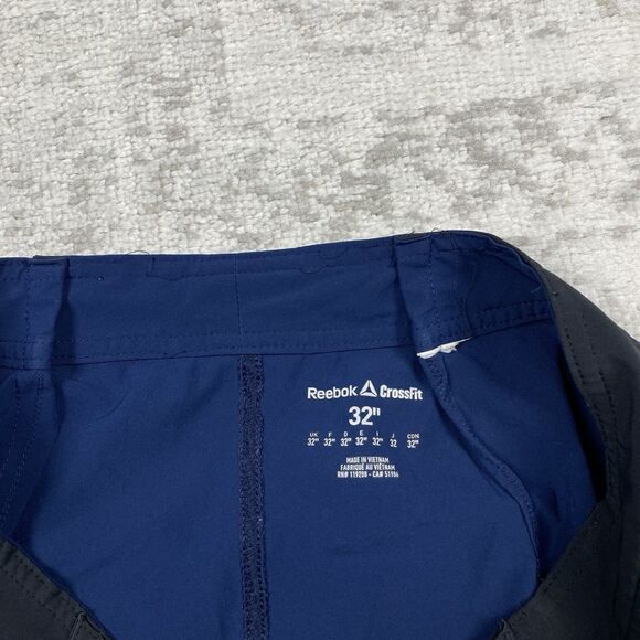 Reebok CrossFit Shorts Navy Blue Hoerner 2017 #32 Shorts Men’s Size 32” - Picture 5 of 6